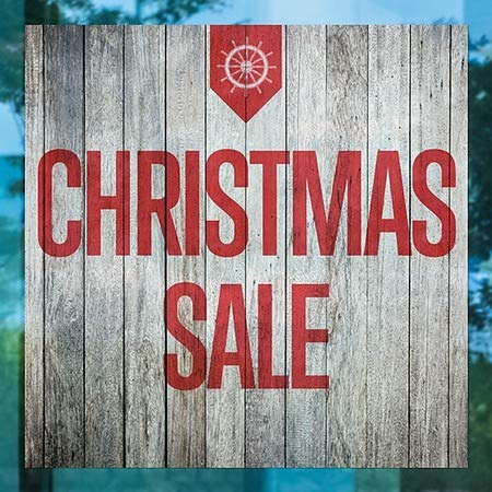 CGSignLab | מכירת חג מולד -עץ נוטי נצמד חלון | 24 x24